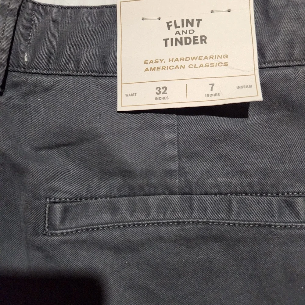 Flint  And Tinder Mens Shorts Size 32 Gray Chino Casual